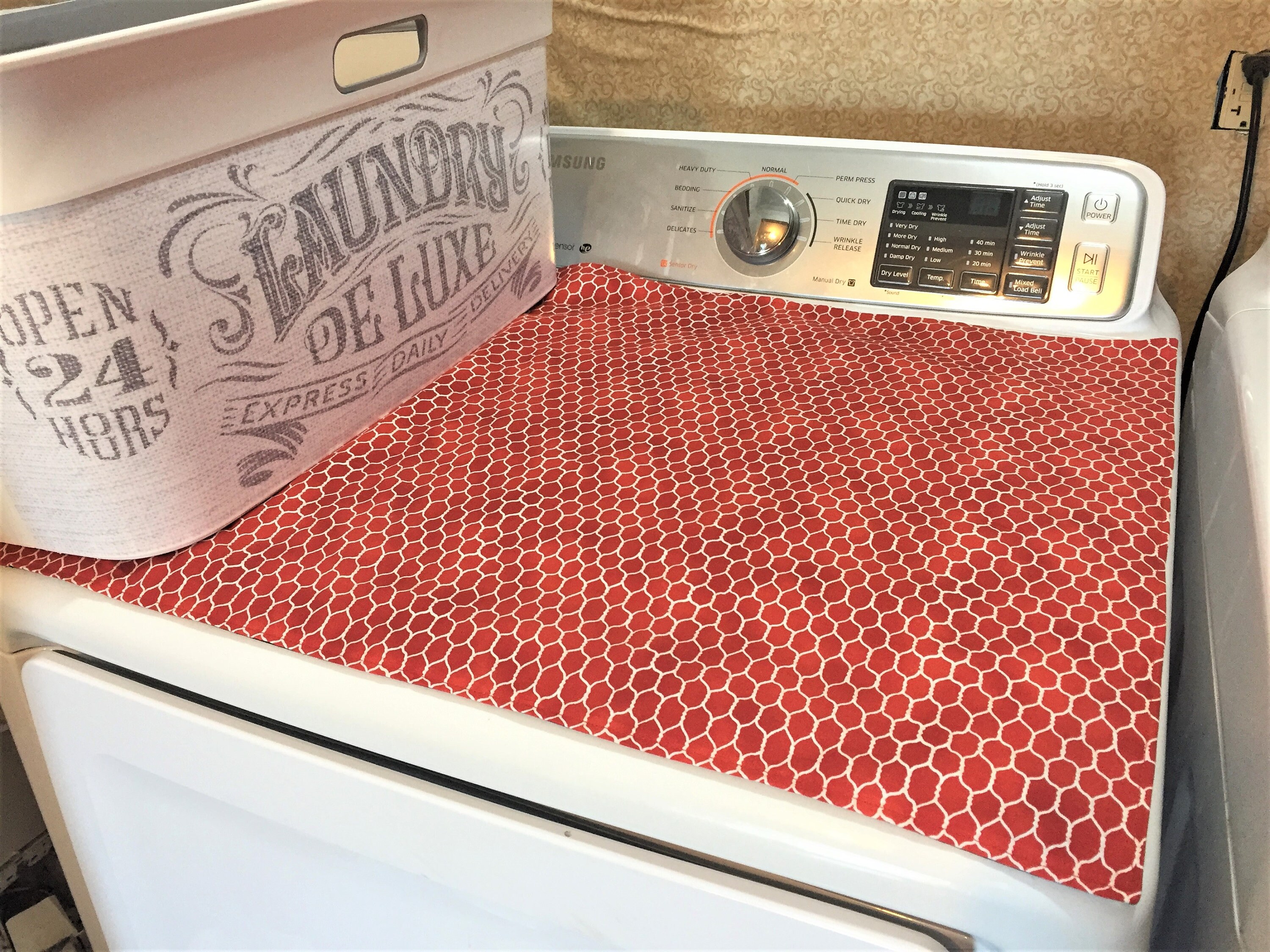 Washer and Dryer Cover, Laundry Room Accessories Decor, Washing Machine  Protector, Dryer Mat, House Warming, Hostess Gift, Mothers Day Gift 