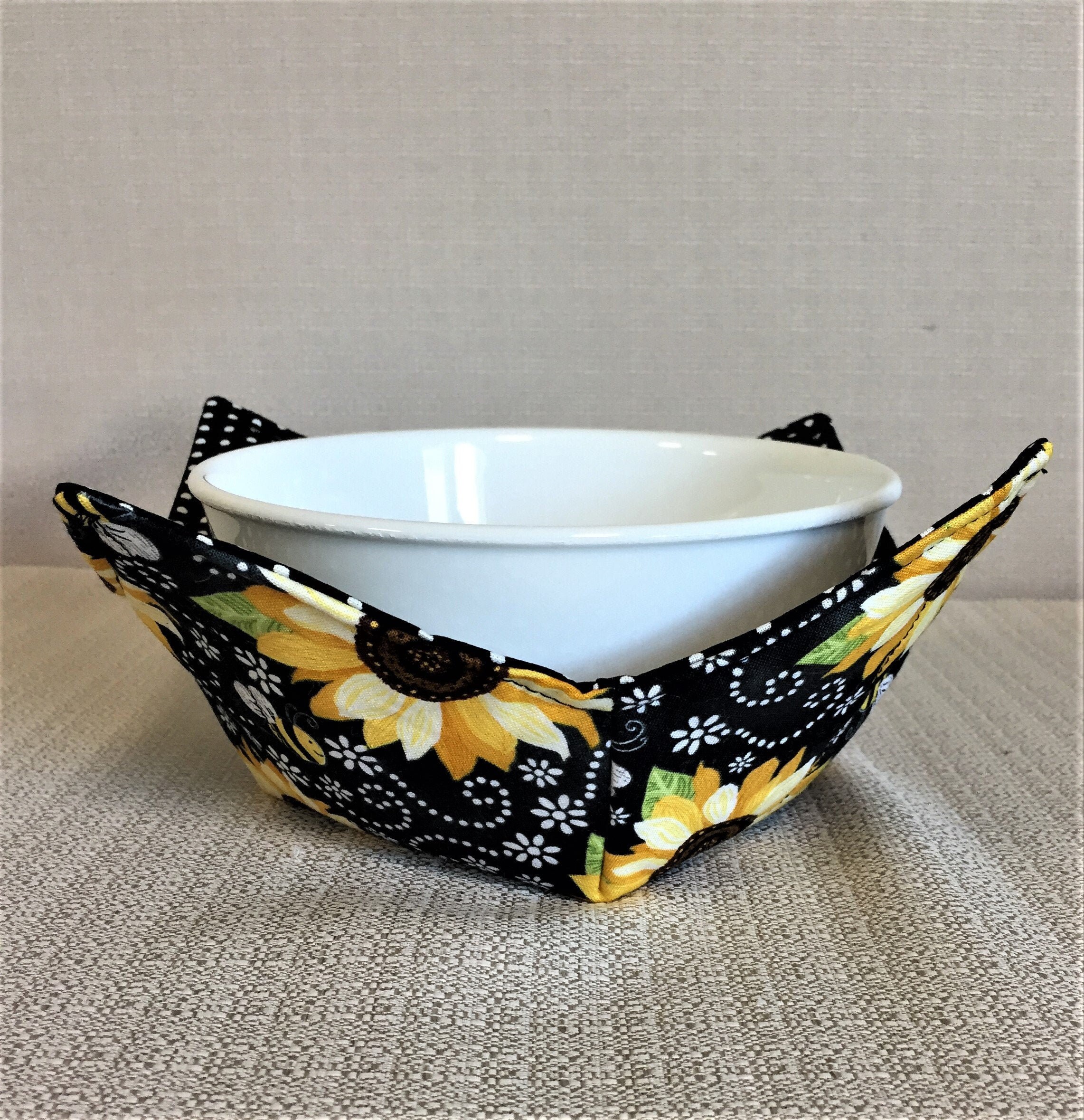 Microwave Bowl Holder Cotton Fabric Hot Pads Reusable Bowl Etsy