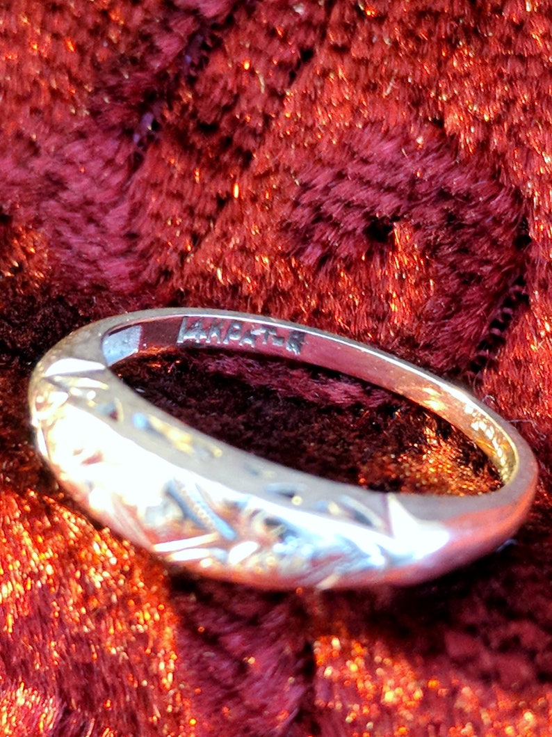 Antique Keepsake Diamond Wedding Ring 14K SALE LIMITED TIME Etsy
