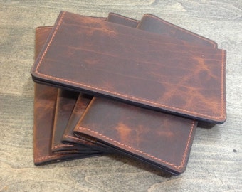 Bison Leather Checkbook Cover Limited Leather