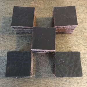 Cow Leather Squares 1" set of 50