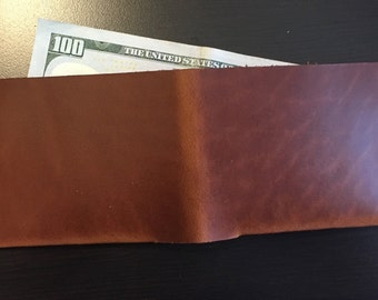 Simple Minimalist Top Grain Leather Wallet