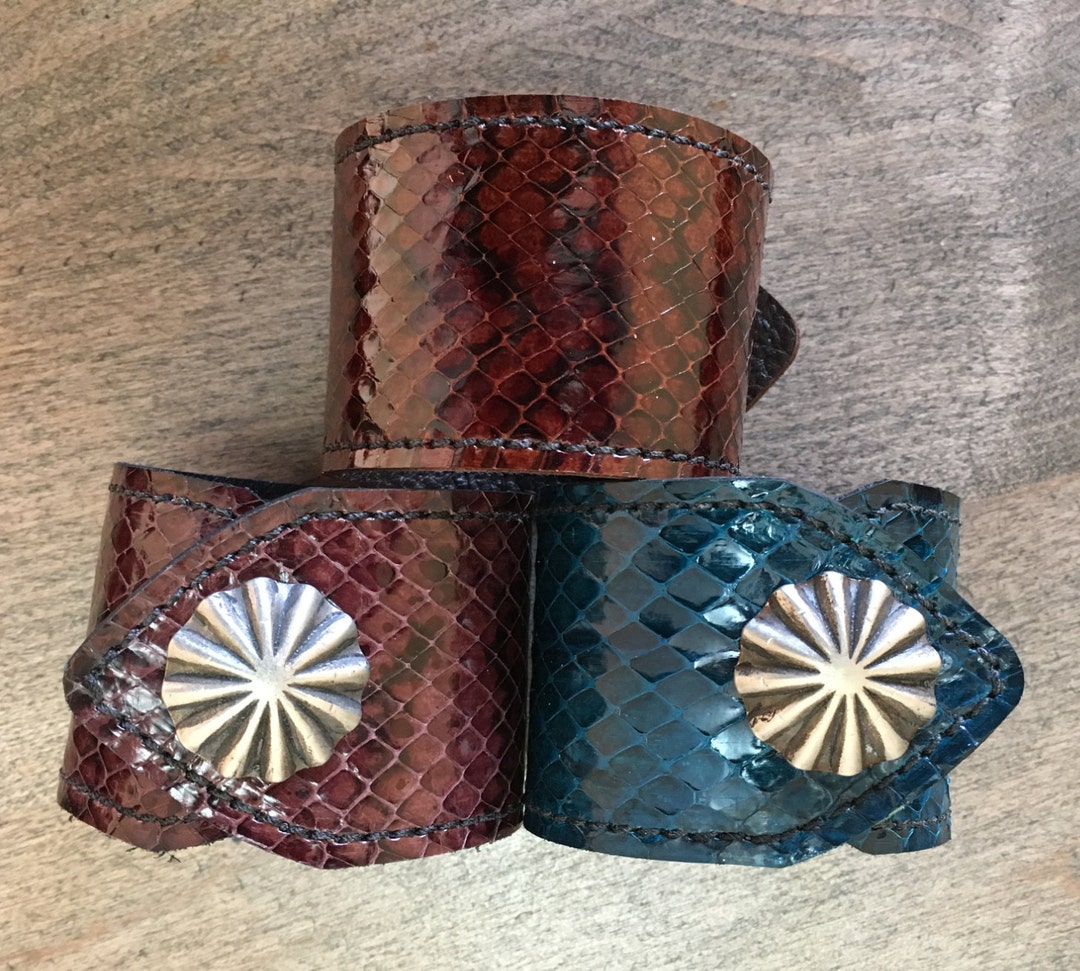 Snake Skin Bracelet Set of 3 Etsy