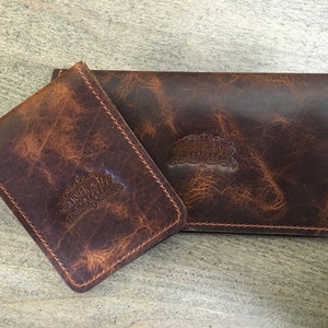 Charcoal Gray Elephant Checkbook Cover