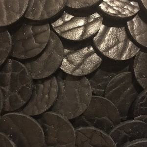 Bison Leather Circles 1 1/4" set of 50