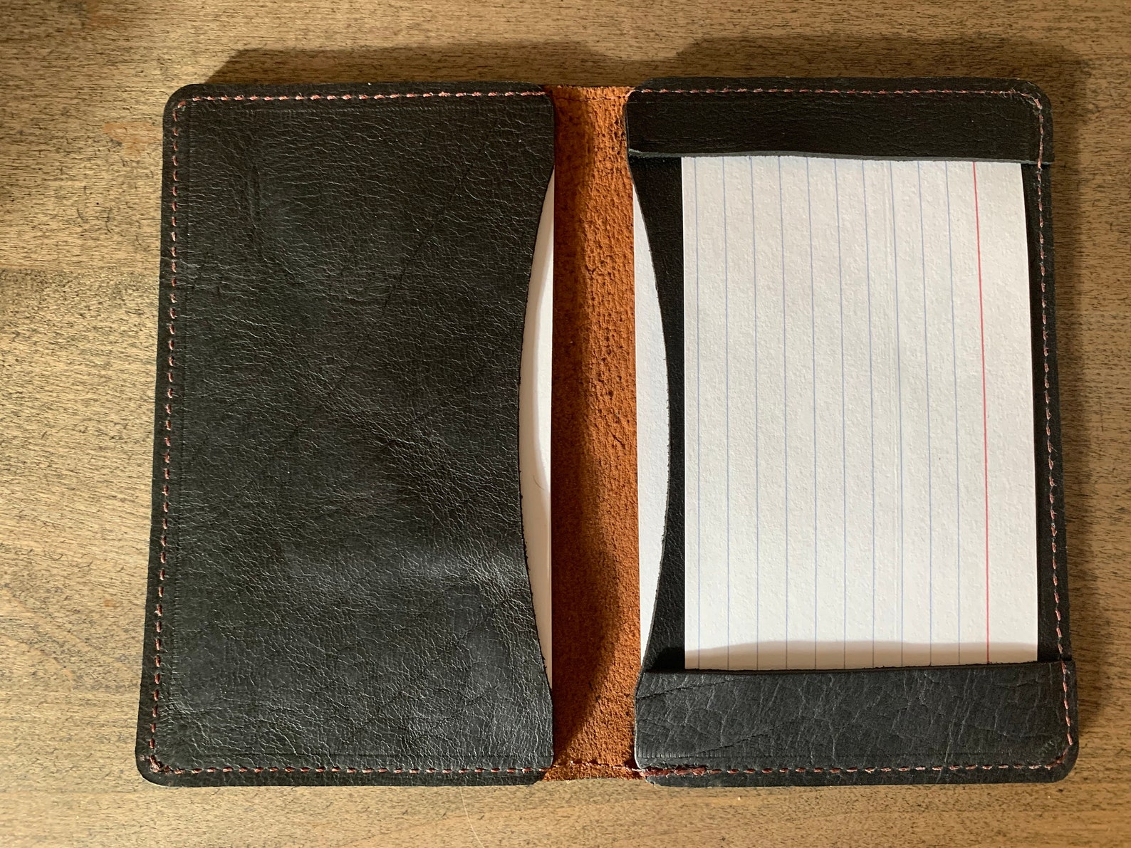 Bison Leather Index Card Holder 3 x 5 Book Style Etsy