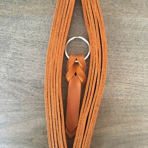 Bison Leather Blood Braided Key Chains - Etsy