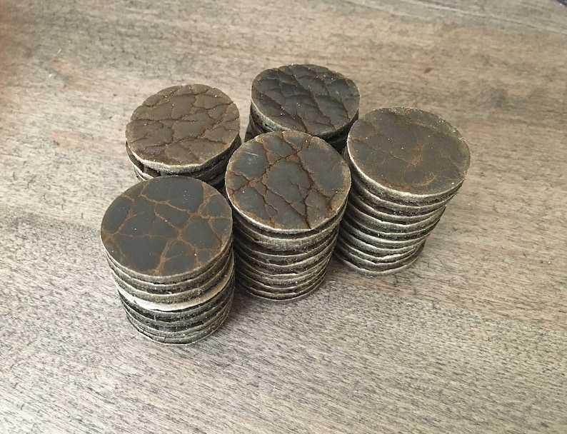 Bison Leather Circles 1 14 set of 50