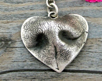 Heart Shaped Dog Nose Pendant Kit, Your Dog's Nose, Dog Memorial Jewelry, Pet Memorial, Dog Nose, Pet Loss Jewelry, Dog Remembrance Charm