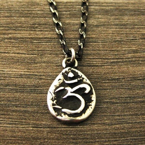 OM Long Amulet Necklace For Men or Women, Aum jewelry, Ohm necklace, Yoga Jewelry, 24&quot;
