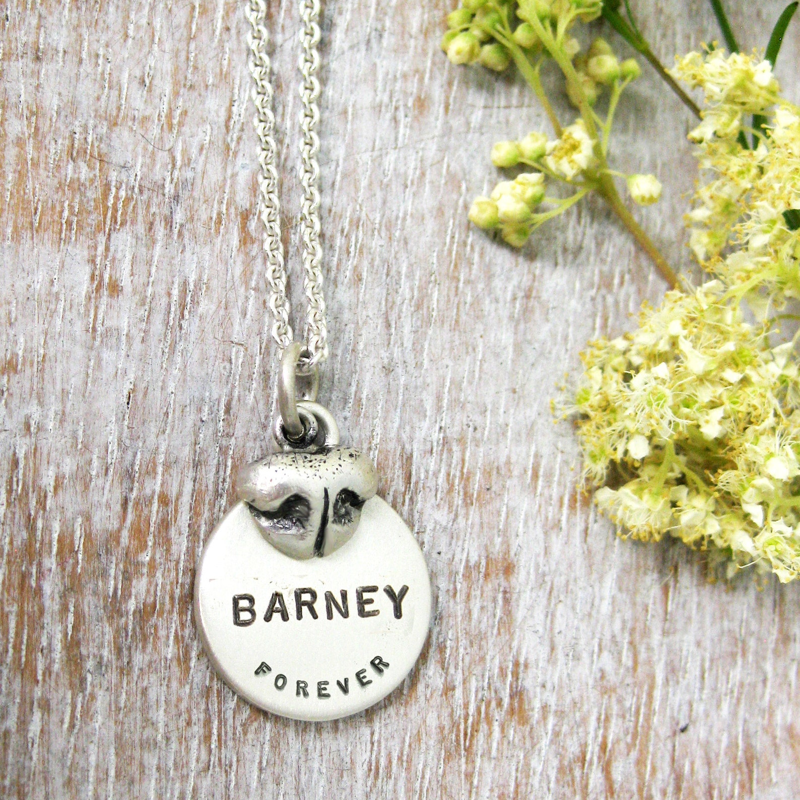 Little Dog Nose Pendant in Sterling Dog Lover's Jewelry Etsy