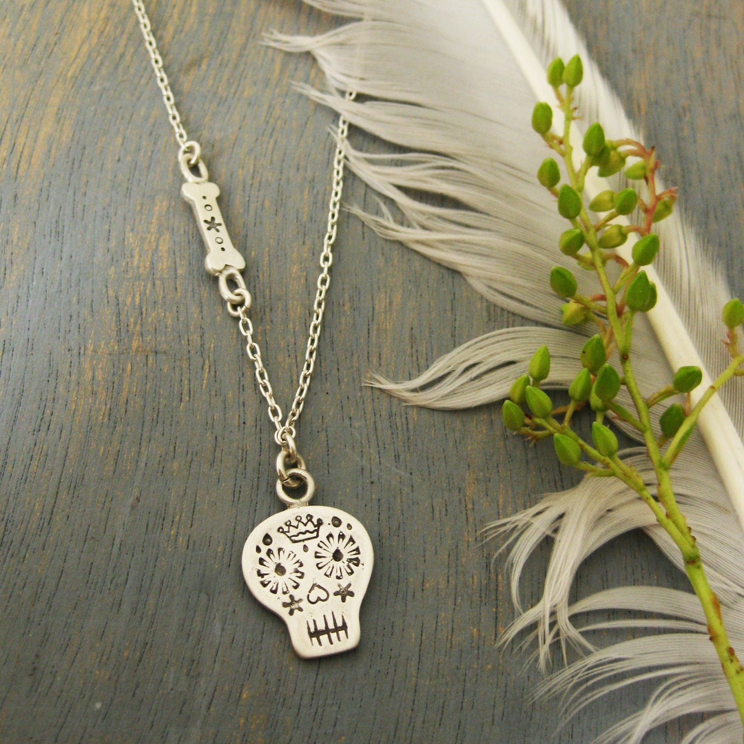 Collier 'Sugar Skull' (Crâne Sucré) Du Jour Des Morts - Neuf Avec étiquettes - Perles De Verre