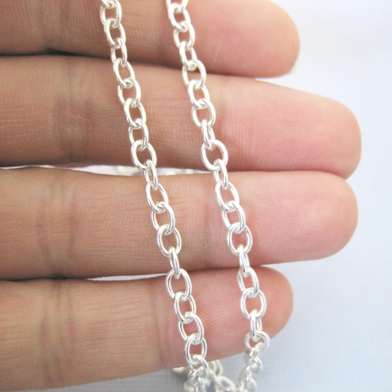 Sterling Silver 3.6 Mm Cable Chain, 16