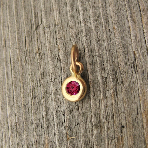 Ruby birthstone charm deals