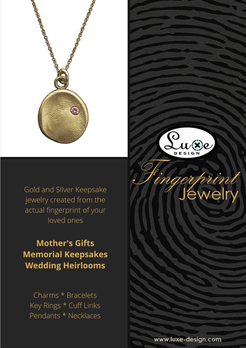 14k fingerprint jewelry deals