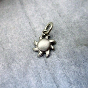 Sunshine Charm, You Are My Sunshine Pendant, Sterling Silver
