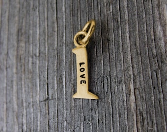 14k Gold Baby Lowercase L Initial Charm, Initial Jewelry, Initial Pendant, Gold Letter, Gold Monogram Charm, Rose Gold L White Gold Initial