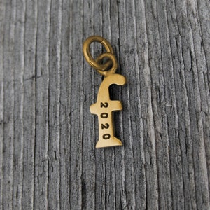 14k Gold Baby Lowercase F Initial Charm, Initial Jewelry, Initial Pendant, Gold Letter, Gold Monogram Charm, Rose Gold F White Gold Initial