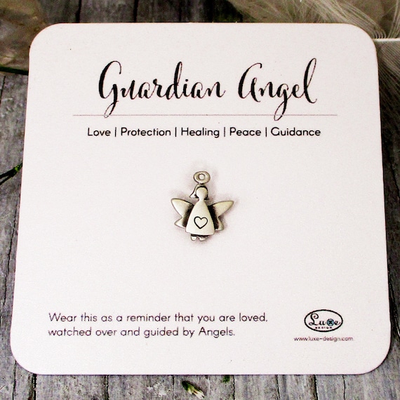Guardian angel brooch pin best sale
