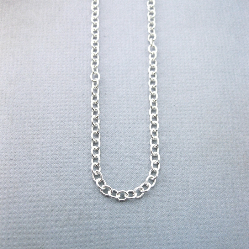 Sterling Silver 2 Mm Cable Chain 16 to 30 Etsy