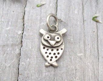 Sterling Silver Wise Owl Charm