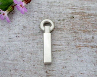 Small Squared Urn Pendant for Cremation Ashes in Sterling Silver