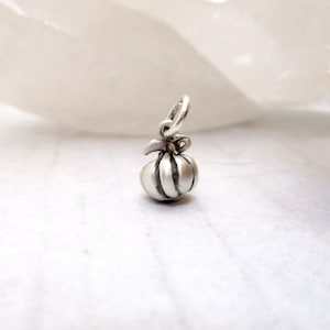 Little Pumpkin Charm in Sterling Silver, My Li&#39;l Pumpkin Charm