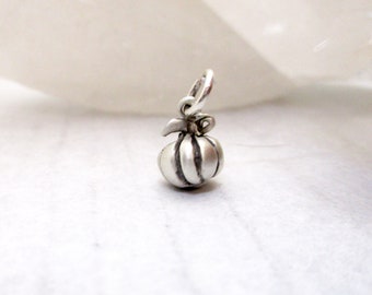 Little Pumpkin Charm in Sterling Silver