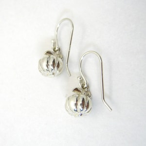 Little Pumpkin Earrings in Solid Sterling Silver