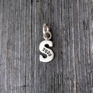 Personalized Baby Lowercase Letter S Initial Charm, Solid Silver or Gold Monogram Charm, Initials Pendant, Name Necklace, Letter Charms
