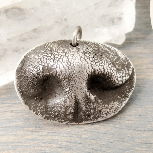 Dog Nose Necklace Personalized Sterling 