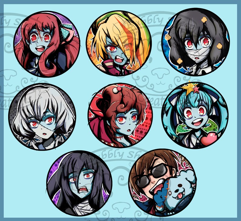 Franchouchou Zombies Buttons - Etsy