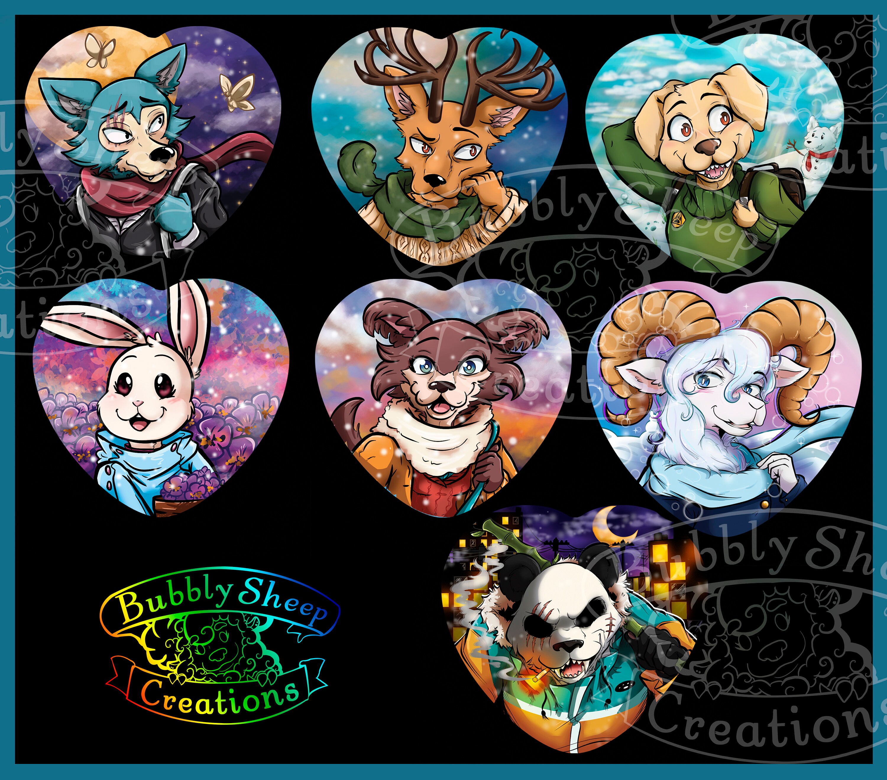 Winter Beastars Hearts Buttons Legoshi Louis Haru More Etsy Winter Beastars Hearts Buttons Legoshi Louis Haru More Etsy