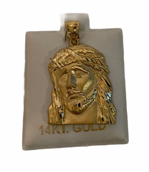 Jesus head pendant 14k deals