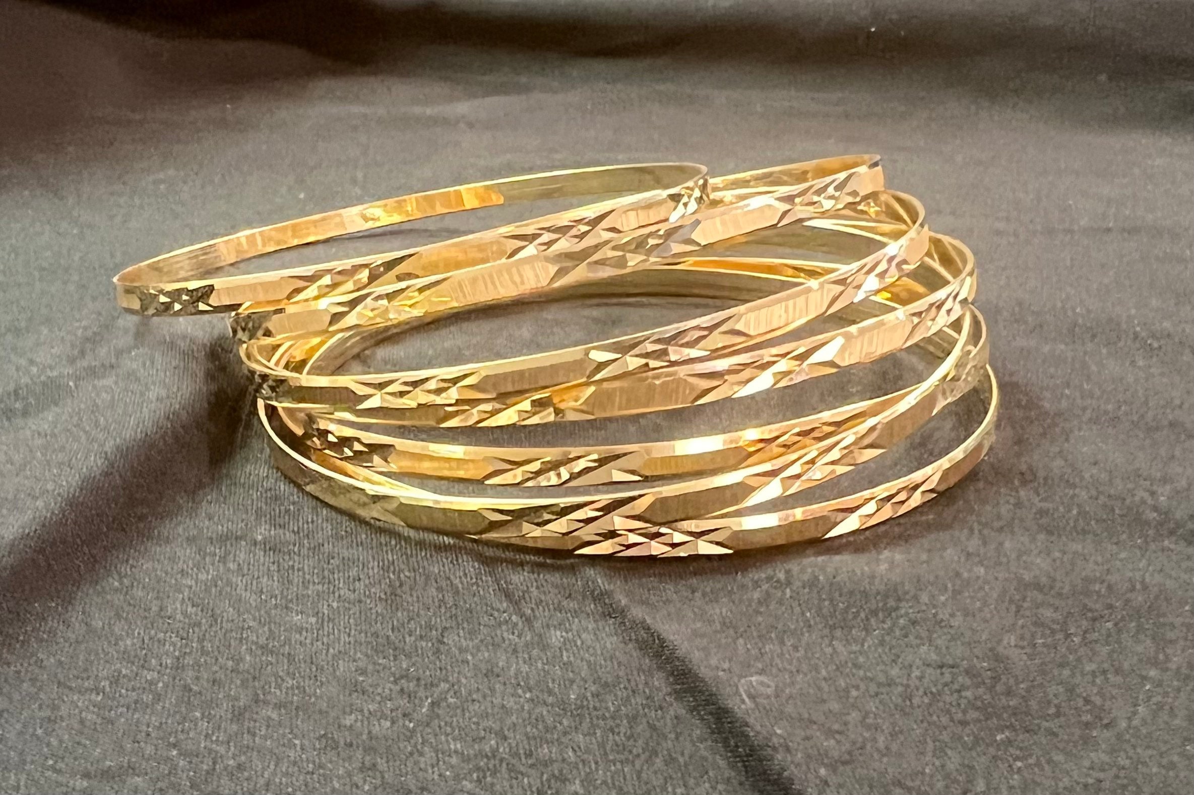 JUSTSMARTKART Bangles & Bracelet /Gold Chudiya / Gold Plated Bangles / Gold  Plated Bracelet / Gold Plated Chudi - Kangan /