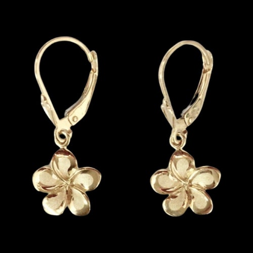 14k Tri Color Solid Gold Plumeria Bracelet Flower Bracelet Etsy