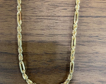 14K Solid Gold Italian Milano Rope 