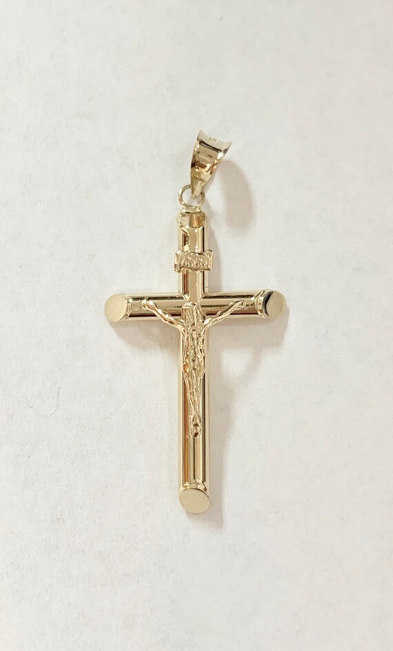 Fine Necklaces & Pendants 14k White Gold Jesus Crucifix Cross Religious