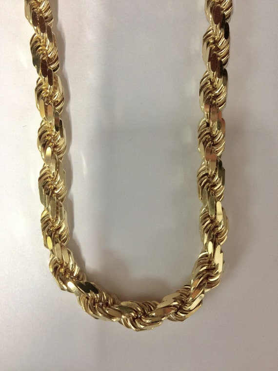 Sterling Silver Gold Plated Rope Chain 2024 www.alhudapk