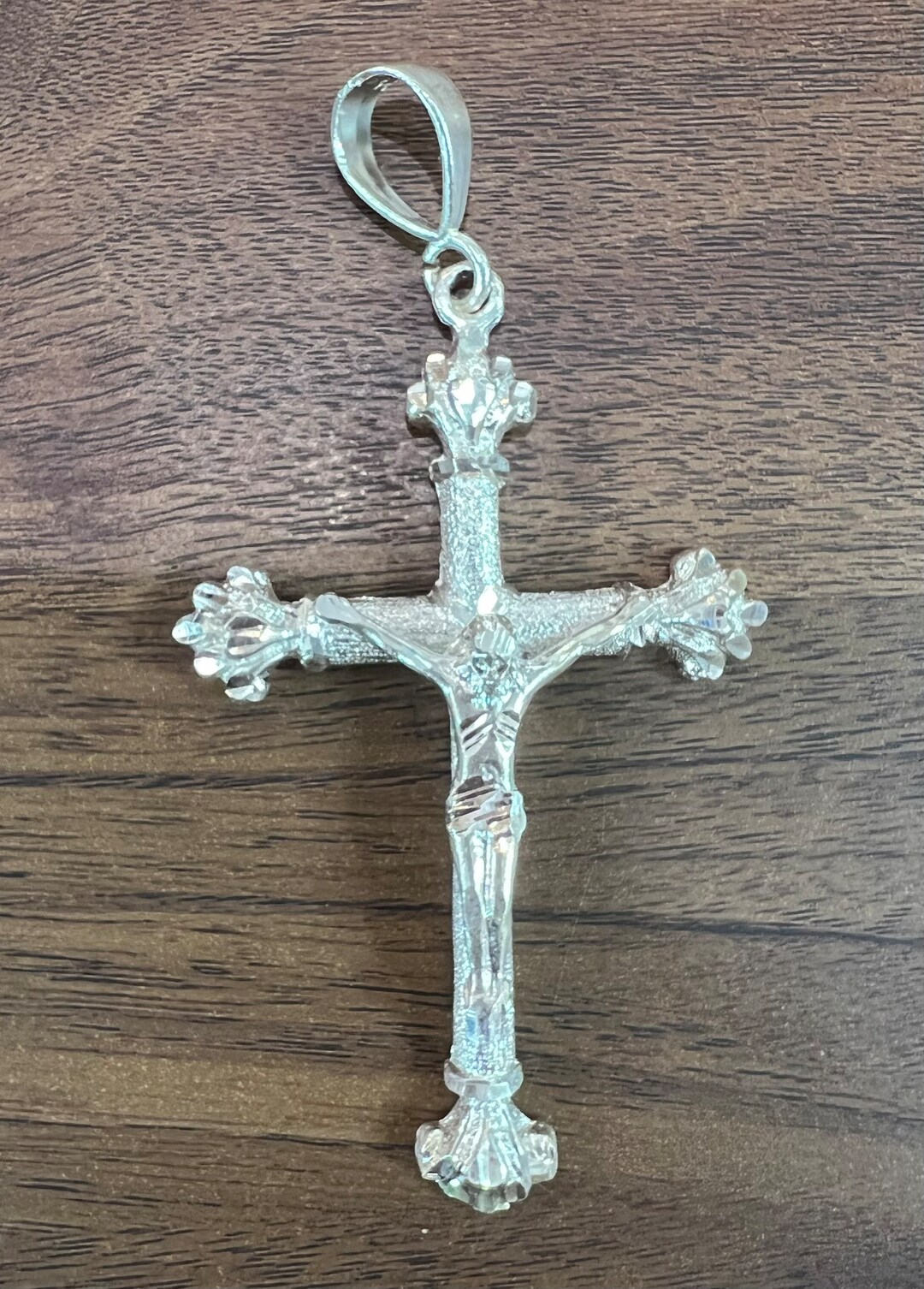 Sterling Silver 925 CRUCIFIX Jesus Cross Mens Pendant - Etsy