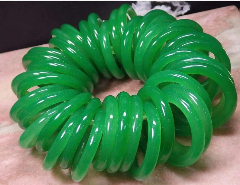 Natural Baby Jade Bangle Etsy