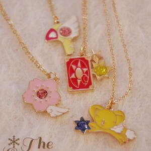 Cardcaptor Sakura Kero the clow card magic wand pendant necklace mahoshojo anime kawaii lolita harajuku girly accessory