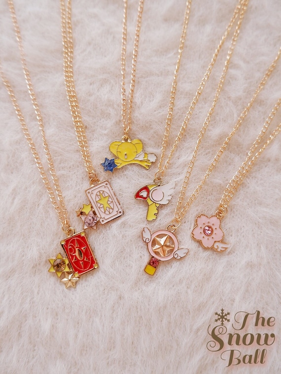 Cardcaptor Sakura Necklace Set • Kero, Clow Card, Key Wand