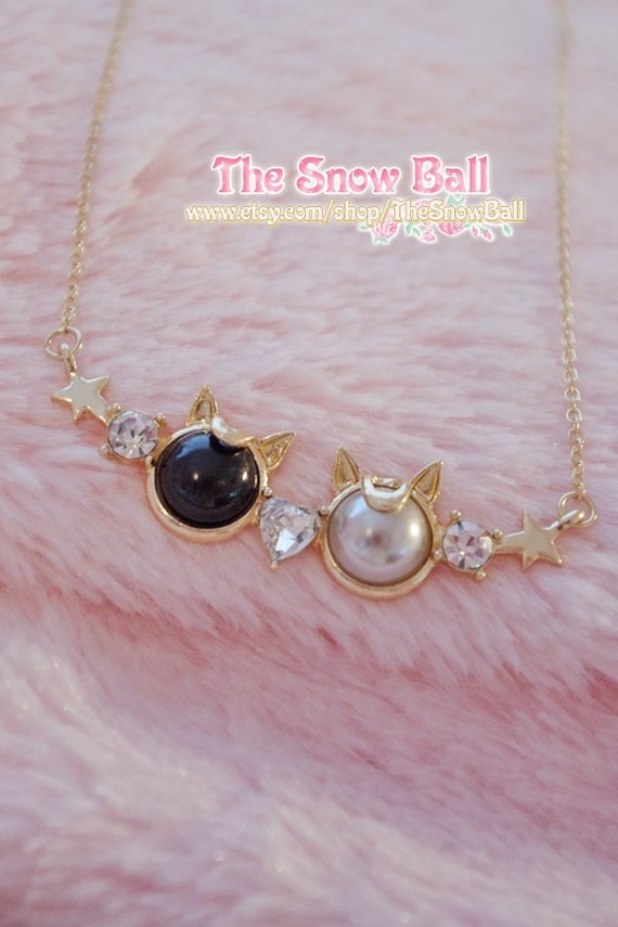 UK SAILOR MOON CAT ANIME PENDANT NECKLACE Artemis Jewellery Gift Idea Cartoon