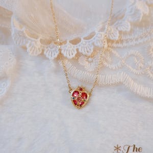 Sailor Moon Necklace • Magical Girl Heart Compact • Pink Anime Necklace • Kawaii Cosplay Jewelry • Angel Wing Heart Pendant • Gift For Her image 4