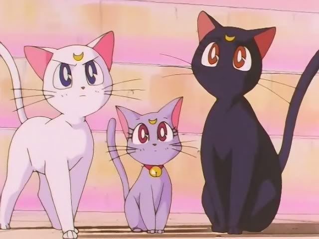 Sailor Moon Cat Necklace Luna Artemis Diana Japanese Anime Etsy Ireland