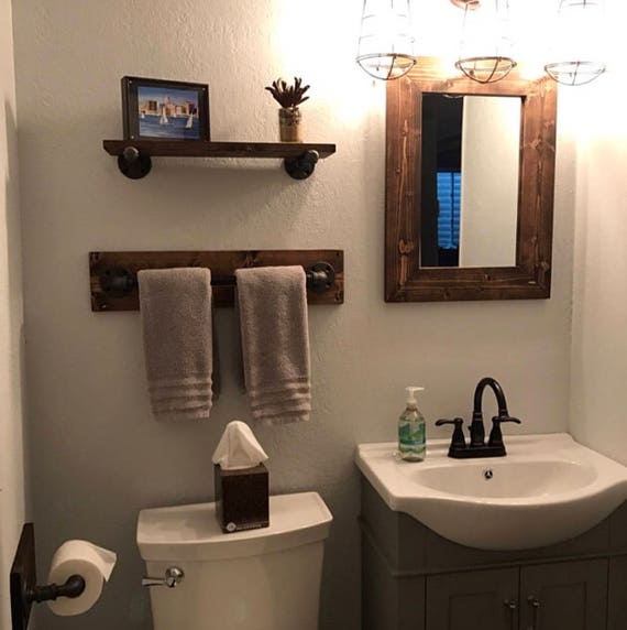Espresso Mirror Wood Framed Mirror Rustic Wood Mirror Etsy