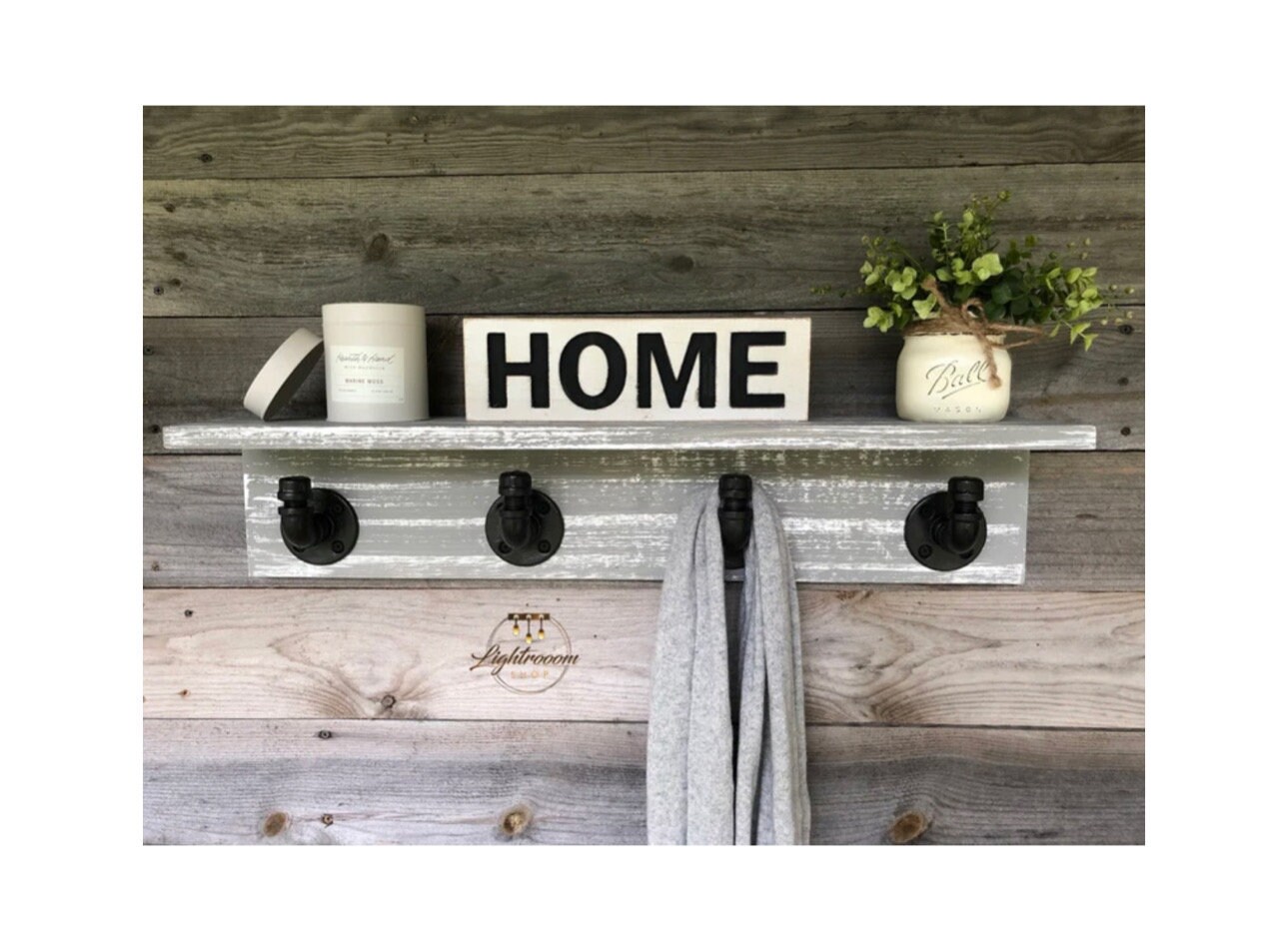 Grey Towel Rack Etsy