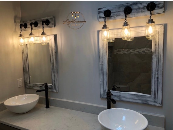 Mirror Bathroom Set Bathroom Vanity Light - Etsy
