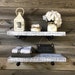 7.25” Deep 1,5" Thick Rustic Industrial Floating Shelf, Pipe, Bathroom ...